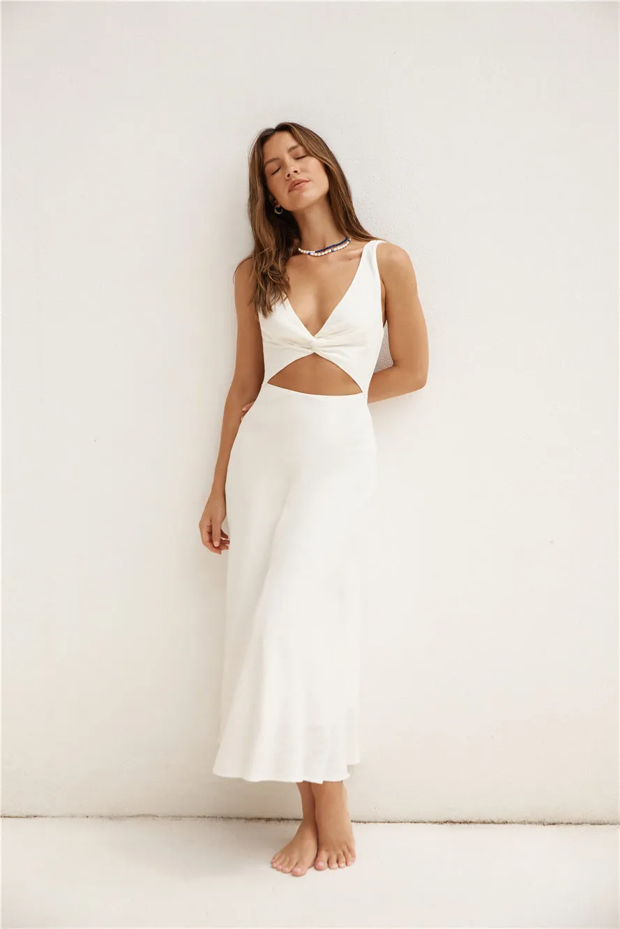 Soft Silhouette Maxi Dress White sold by Fortunate One product image thumbnail 3