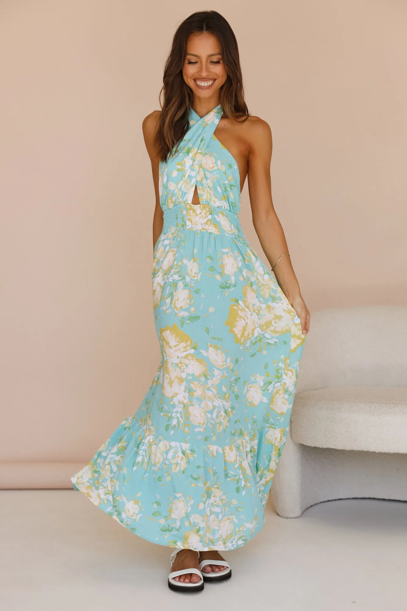 Arising Maxi Dress Blue sold by Fortunate One product image thumbnail 2