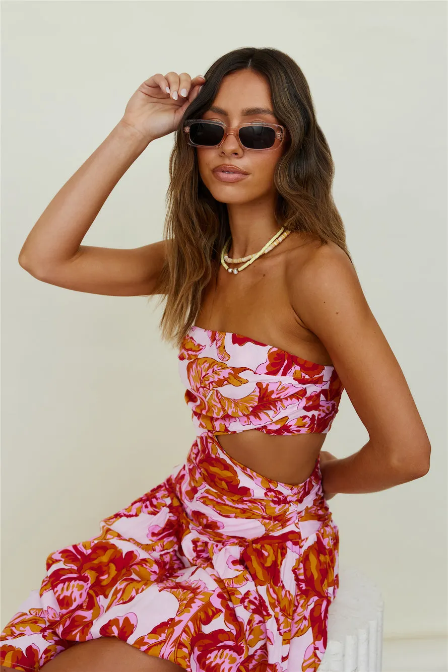 Sun Drenched Maxi Dress Pink sold by Fortunate One product image thumbnail 2