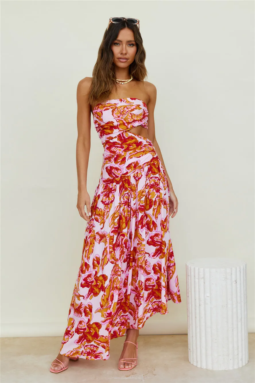 Sun Drenched Maxi Dress Pink sold by Fortunate One product image thumbnail 3