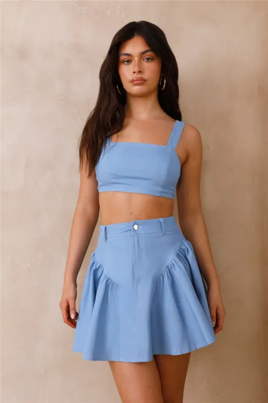 Ocean Dreamer Crop Top Blue sold by Fortunate One