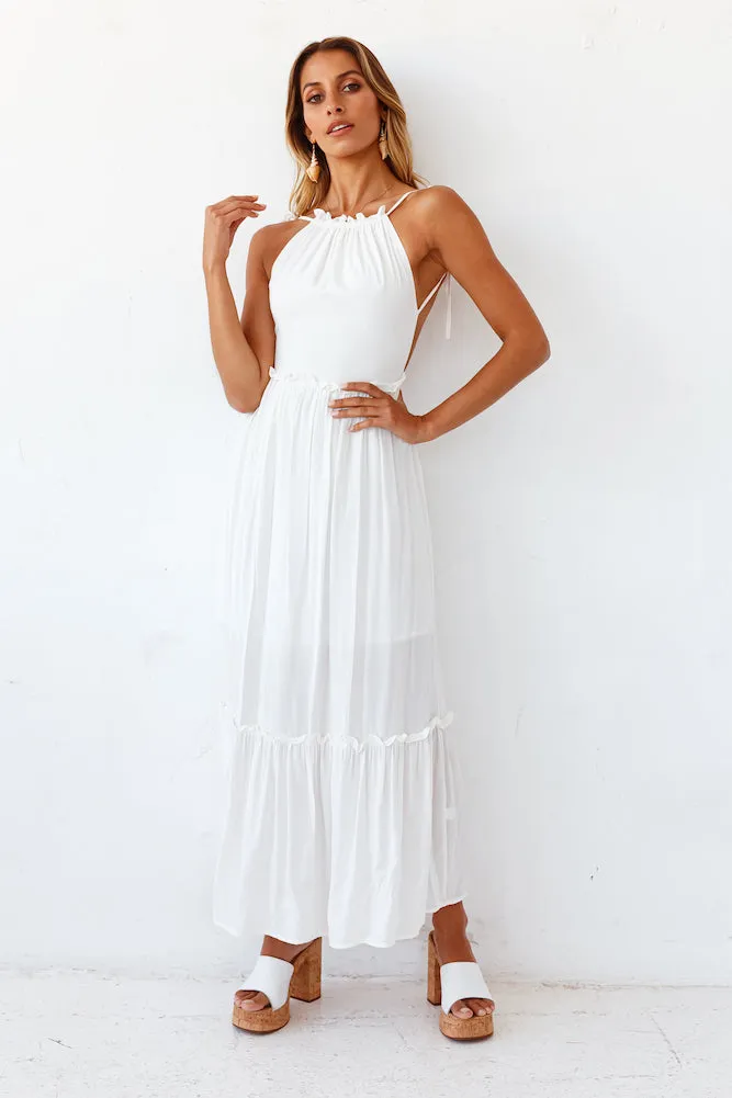 The Eve Maxi Dress White sold by Fortunate One product image thumbnail 3