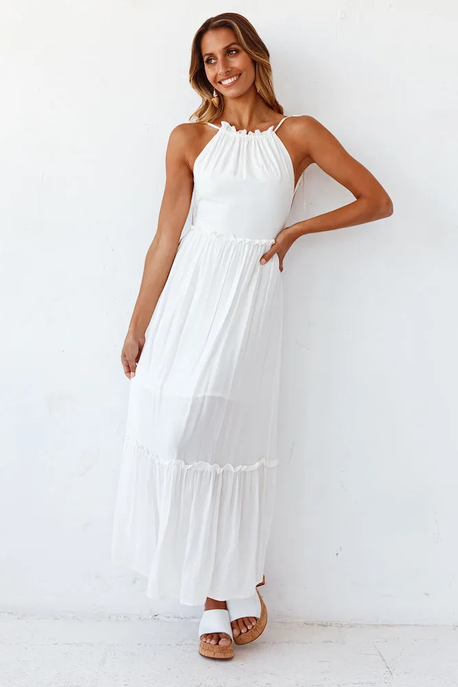 The Eve Maxi Dress White sold by Fortunate One product image thumbnail 4