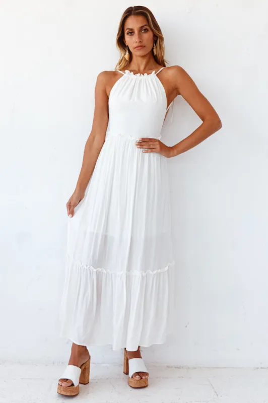 The Eve Maxi Dress White sold by Fortunate One