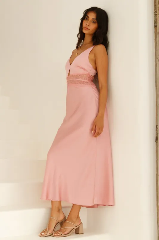 Priscilla Maxi Dress Pink sold by Fortunate One