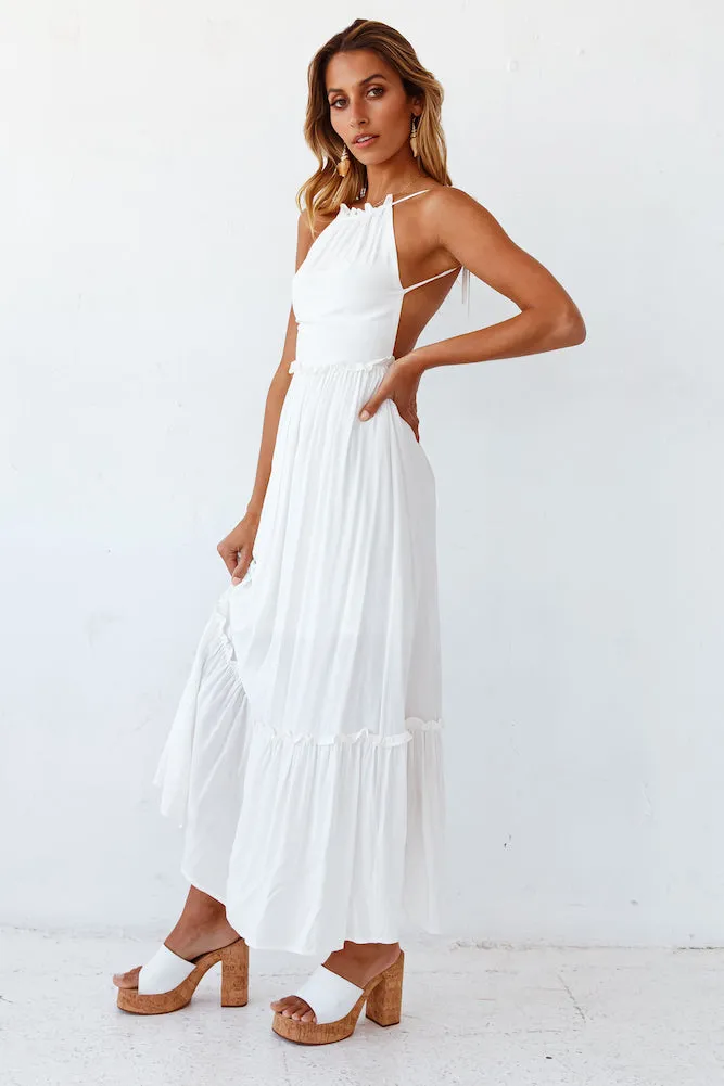 The Eve Maxi Dress White sold by Fortunate One product image thumbnail 5