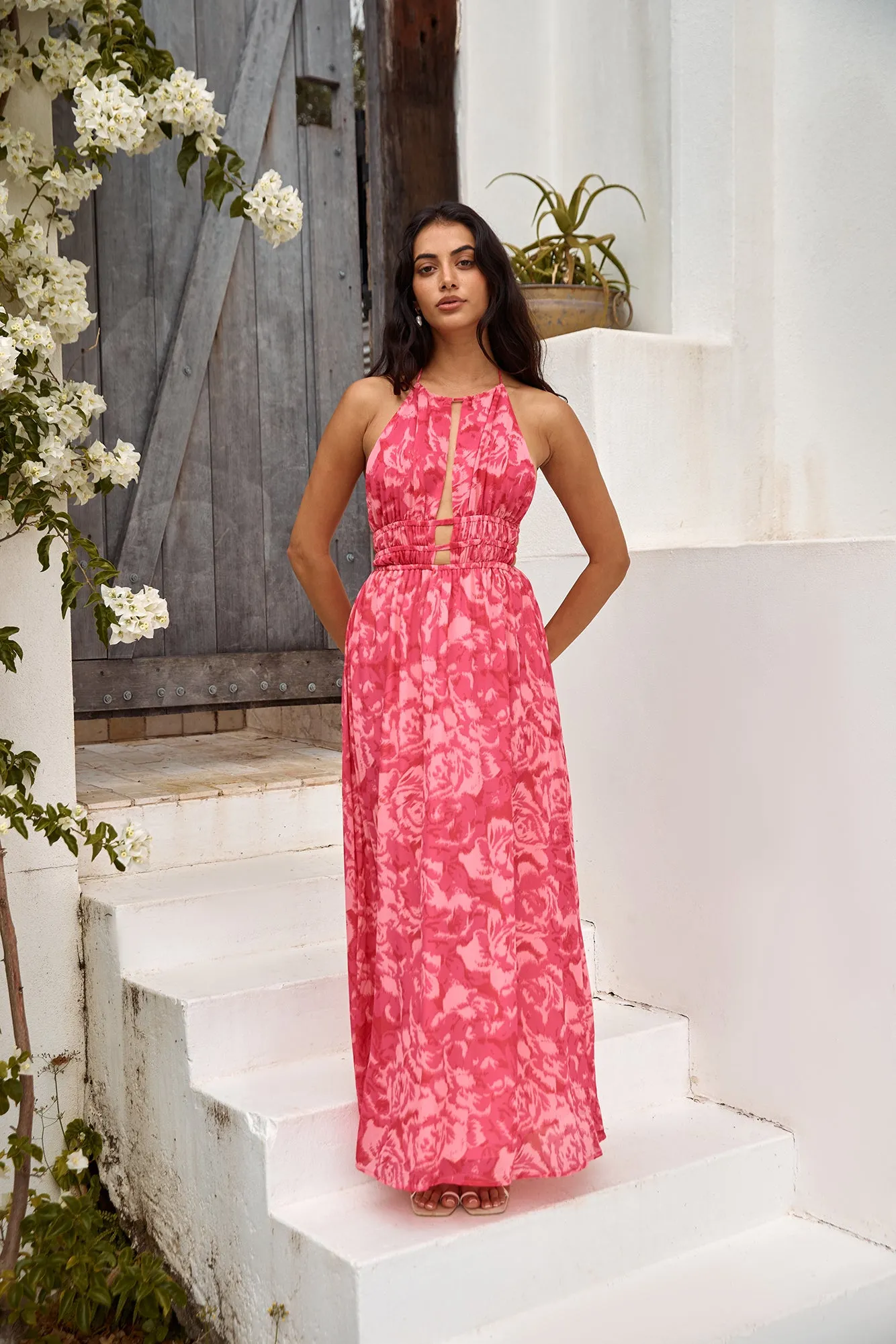 Sunshine Glow Maxi Dress Pink sold by Fortunate One product image thumbnail 5