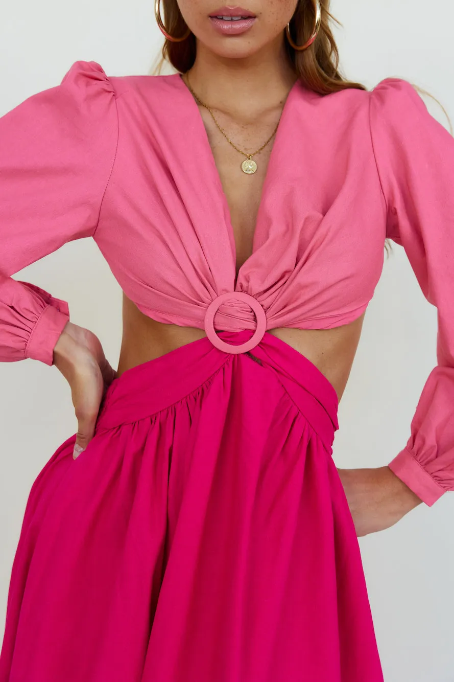 Softly Goes Maxi Dress Pink sold by Fortunate One product image thumbnail 4