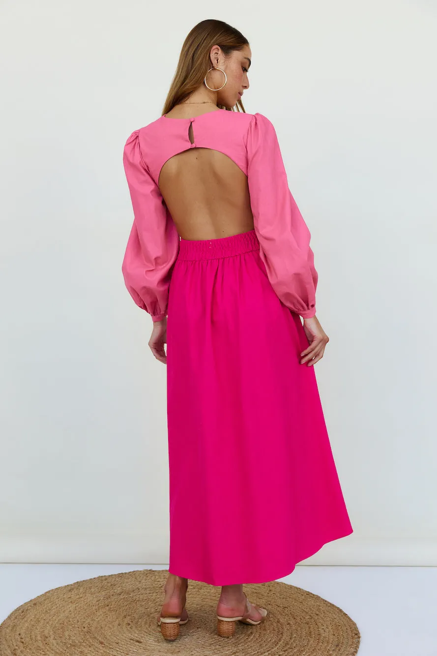 Softly Goes Maxi Dress Pink sold by Fortunate One product image thumbnail 5