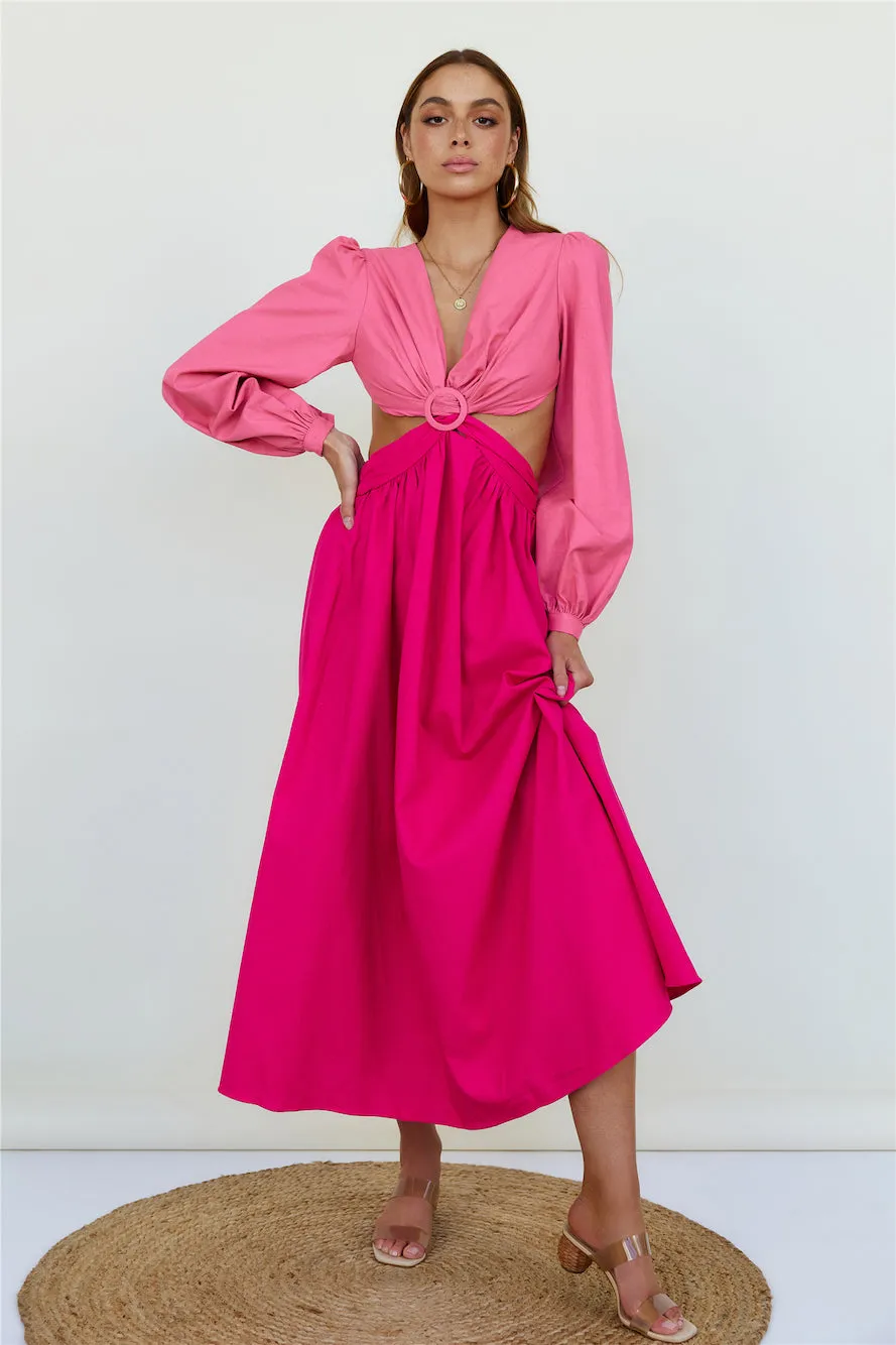 Softly Goes Maxi Dress Pink sold by Fortunate One product image thumbnail 3