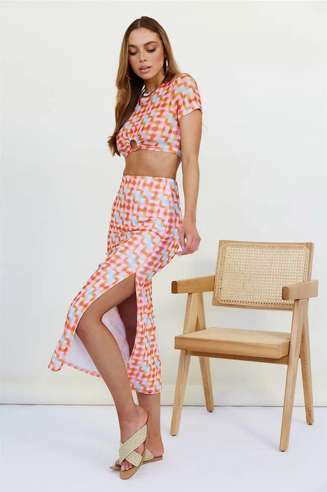 Scattering Maxi Skirt Multi sold by Fortunate One product image thumbnail 3