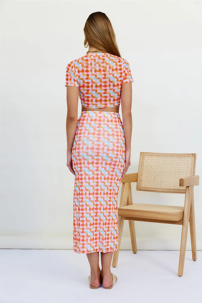 Scattering Maxi Skirt Multi sold by Fortunate One product image thumbnail 4