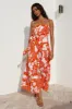 Star Gazing Maxi Dress Orange sold by Fortunate One