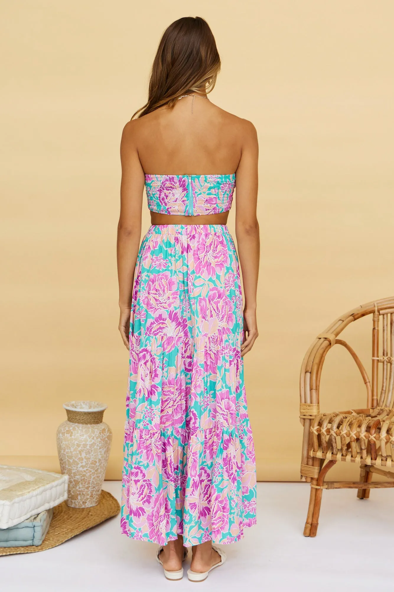 Ashland Maxi Skirt Purple sold by Fortunate One product image thumbnail 4