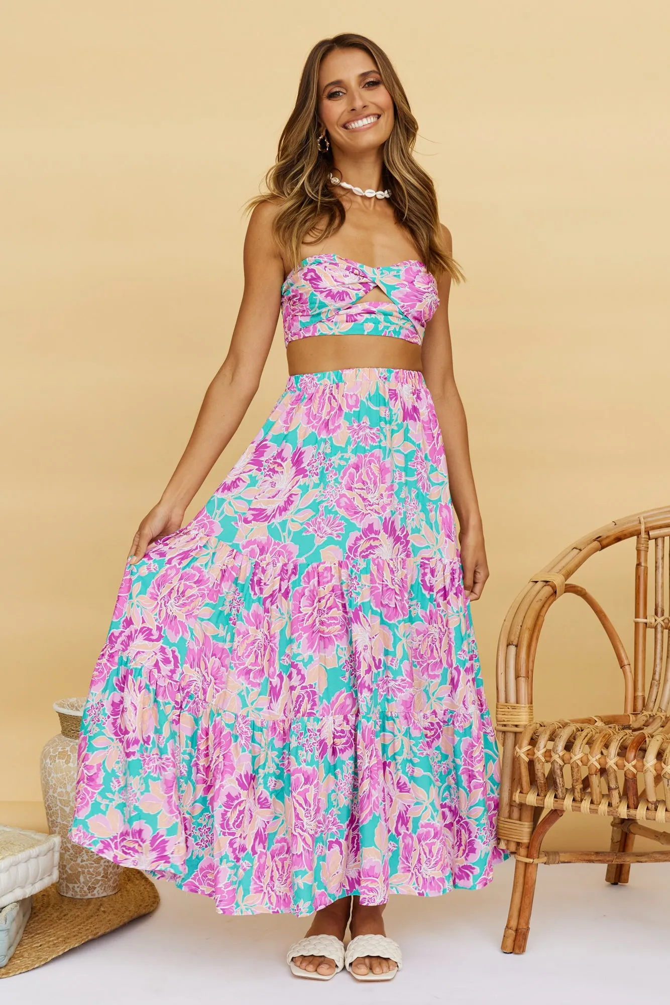 Ashland Maxi Skirt Purple sold by Fortunate One