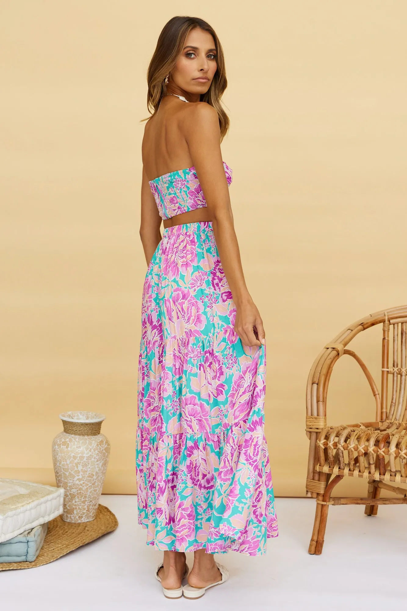 Ashland Maxi Skirt Purple sold by Fortunate One product image thumbnail 5