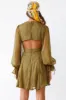 Athenia Dress Olive sold by Fortunate One