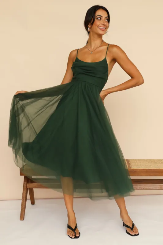 You Gotta Know Maxi Dress Forest Green sold by Fortunate One