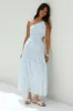 Fully Focused One Shoulder Maxi Dress Blue sold by Fortunate One