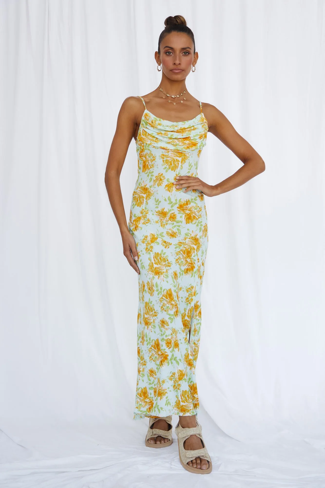 Daisy Dream Maxi Dress Blue sold by Fortunate One