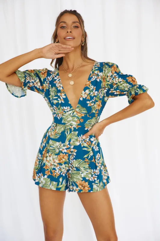 Funky Sensation Romper Blue sold by Fortunate One