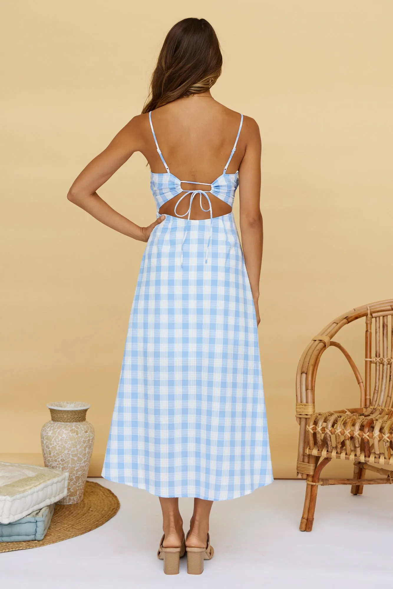 Never Cloudy Maxi Dress Blue sold by Fortunate One product image thumbnail 4