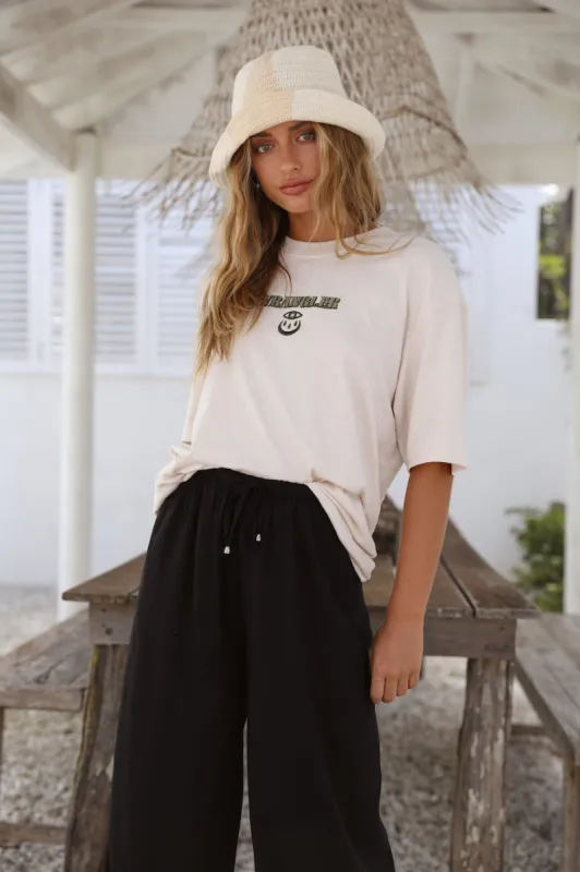 WRANGLER Baggy Hemp Tee Ecru sold by Fortunate One