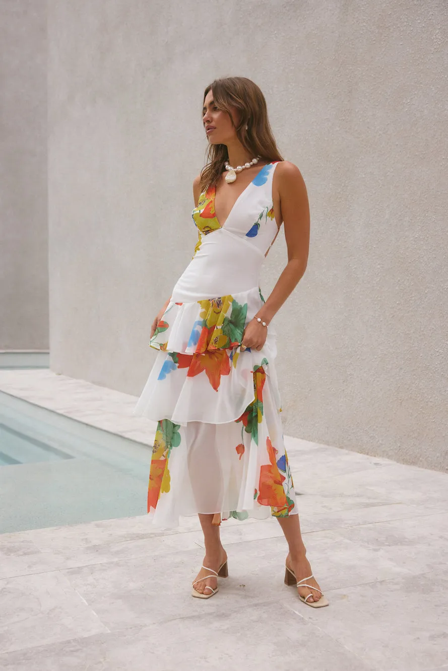 Floral Dreams Maxi Dress Multi sold by Fortunate One product image thumbnail 3