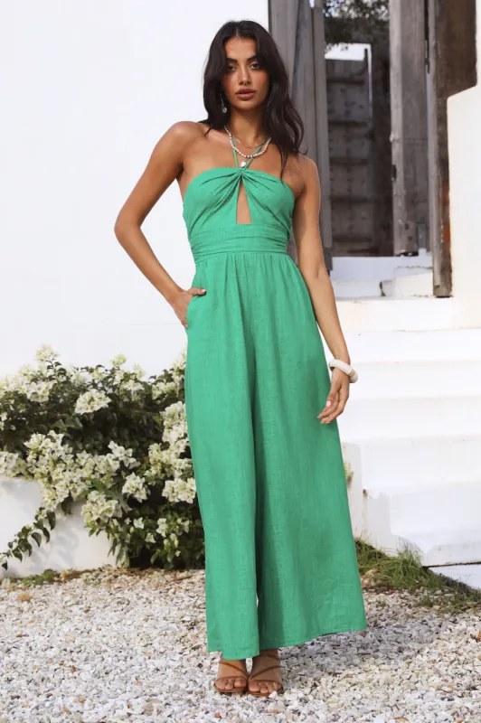 Everlastings Jumpsuit Green sold by Fortunate One