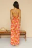 Sunset Shadows Maxi Dress Orange sold by Fortunate One
