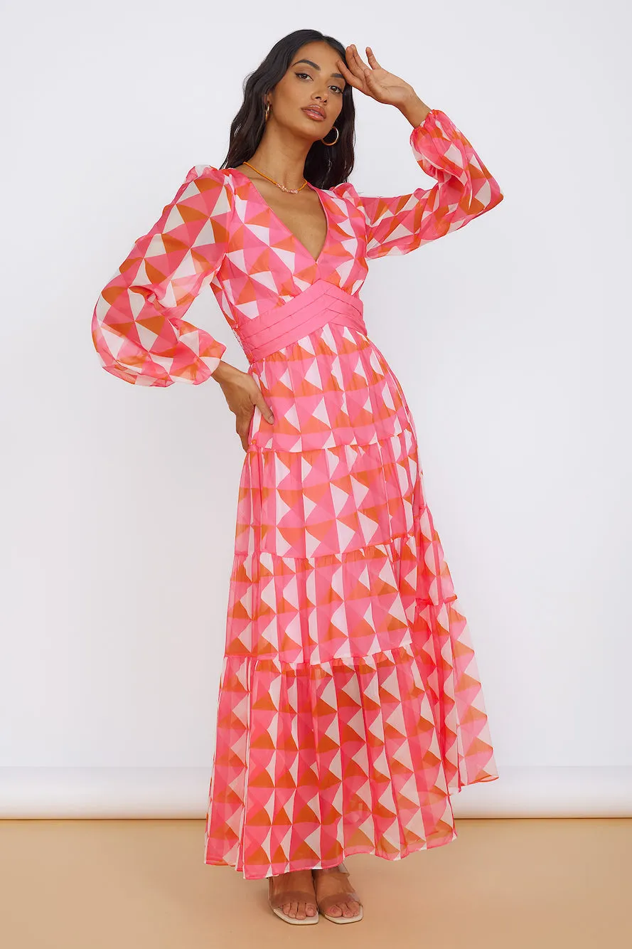 Delightful Dream Maxi Dress Pink sold by Fortunate One product image thumbnail 4