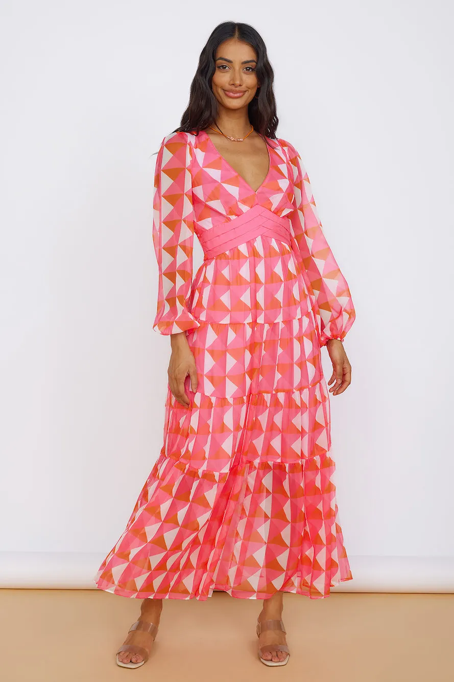 Delightful Dream Maxi Dress Pink sold by Fortunate One
