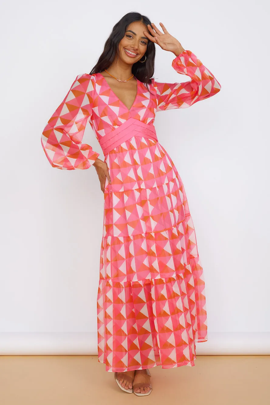 Delightful Dream Maxi Dress Pink sold by Fortunate One product image thumbnail 2