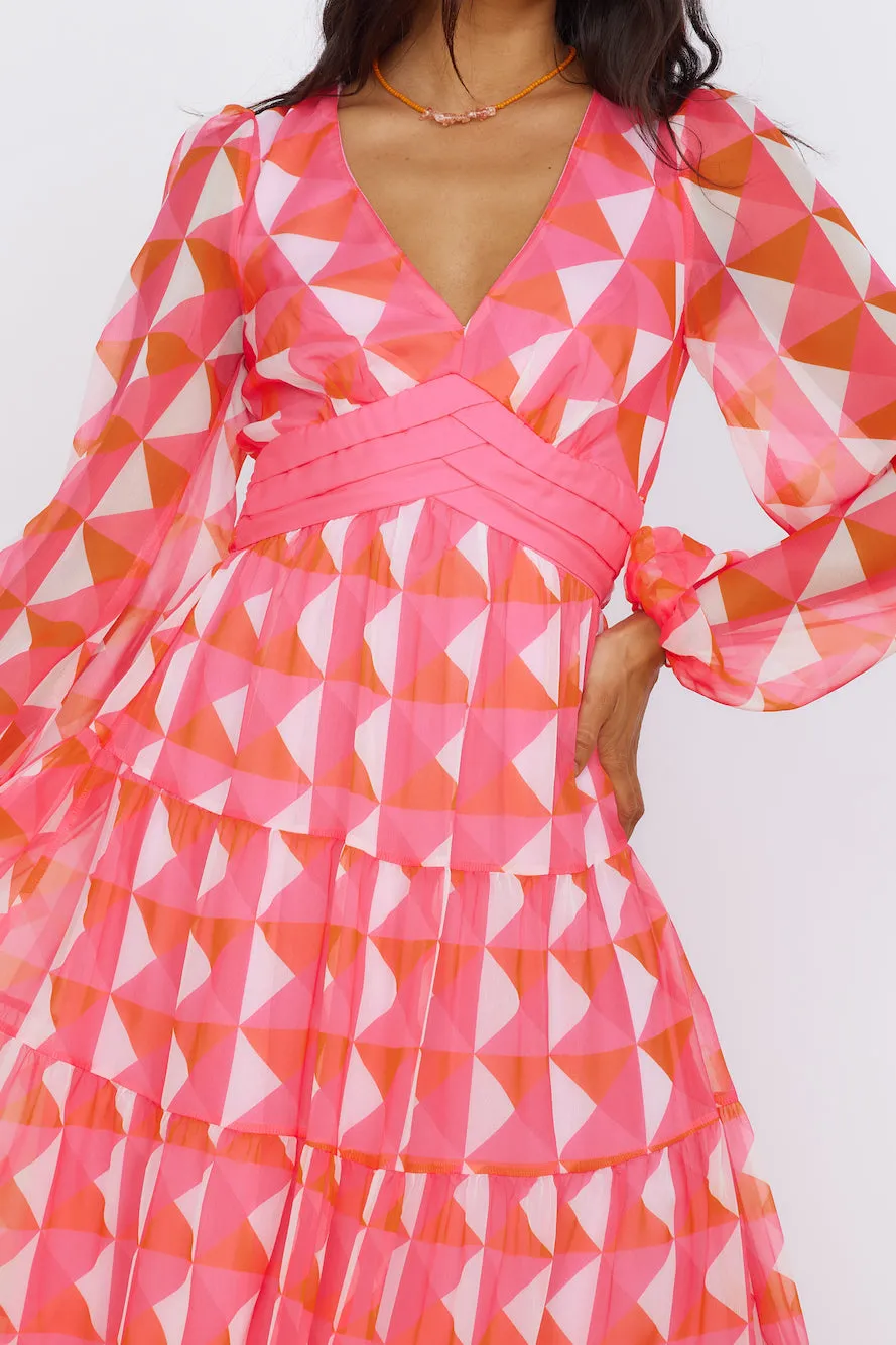 Delightful Dream Maxi Dress Pink sold by Fortunate One product image thumbnail 3