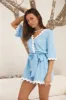 Midday Mood Romper Blue sold by Fortunate One