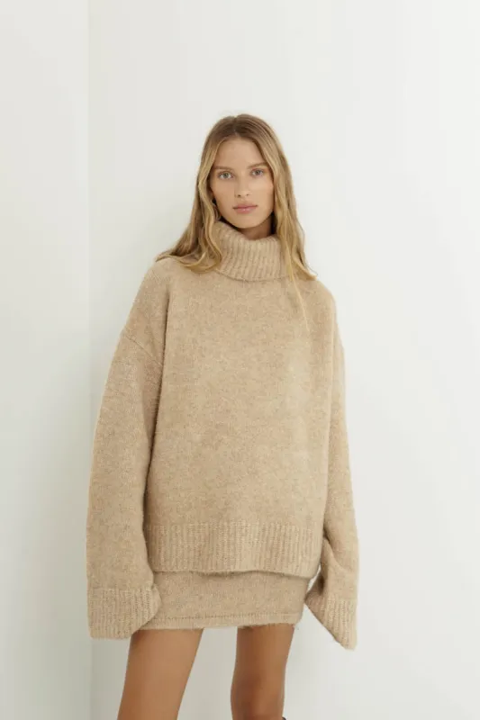 SNDYS Winnie Jumper Beige sold by Fortunate One