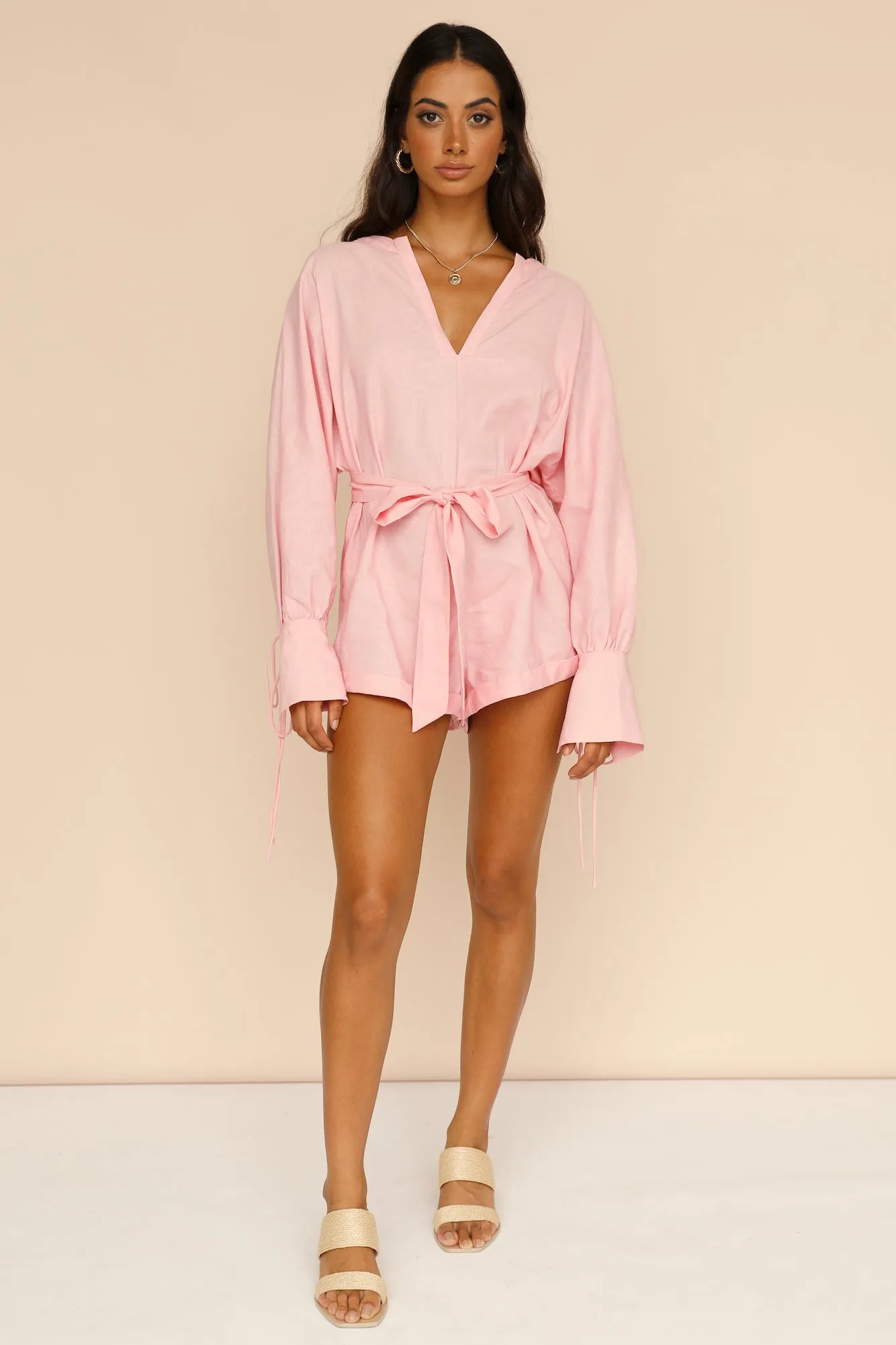 Free Mind Romper Pink sold by Fortunate One product image thumbnail 4