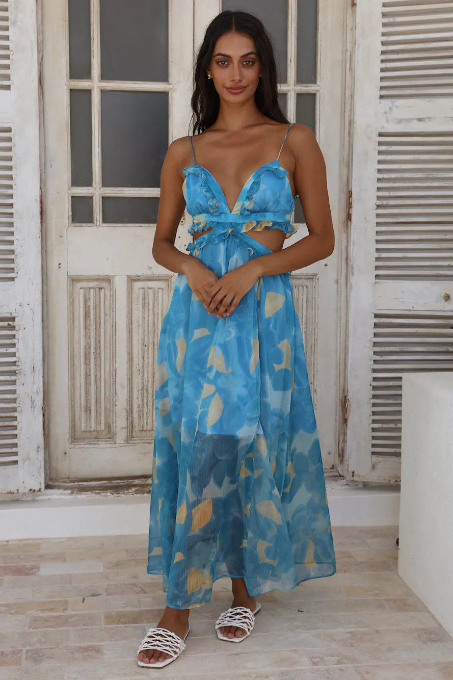 Sweet Music Maxi Dress Blue sold by Fortunate One product image thumbnail 3