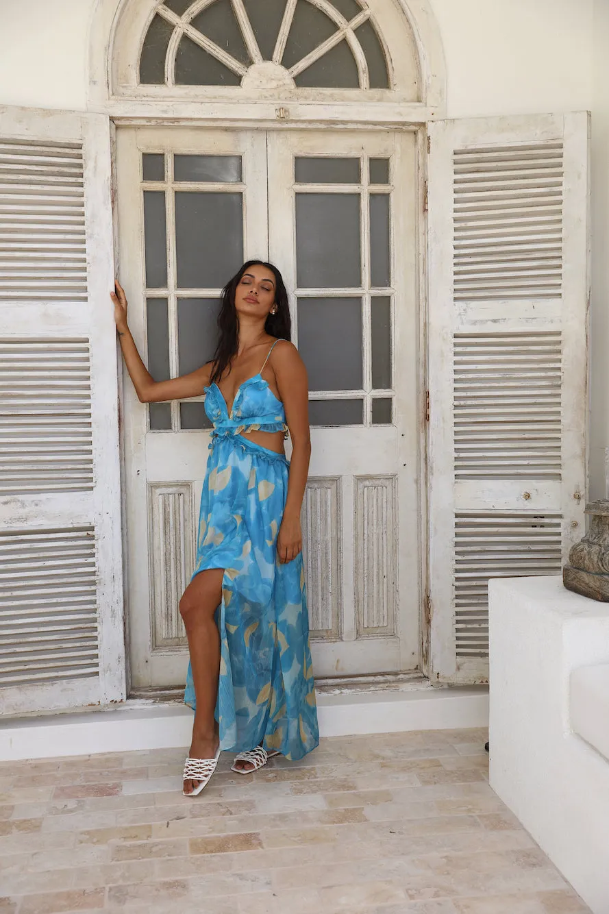 Sweet Music Maxi Dress Blue sold by Fortunate One product image thumbnail 4