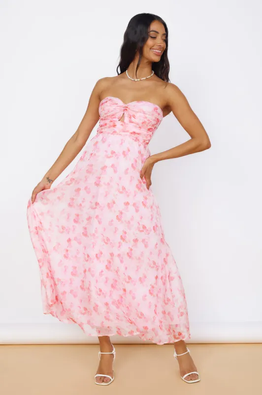 Perfect Moments Maxi Dress Pink sold by Fortunate One