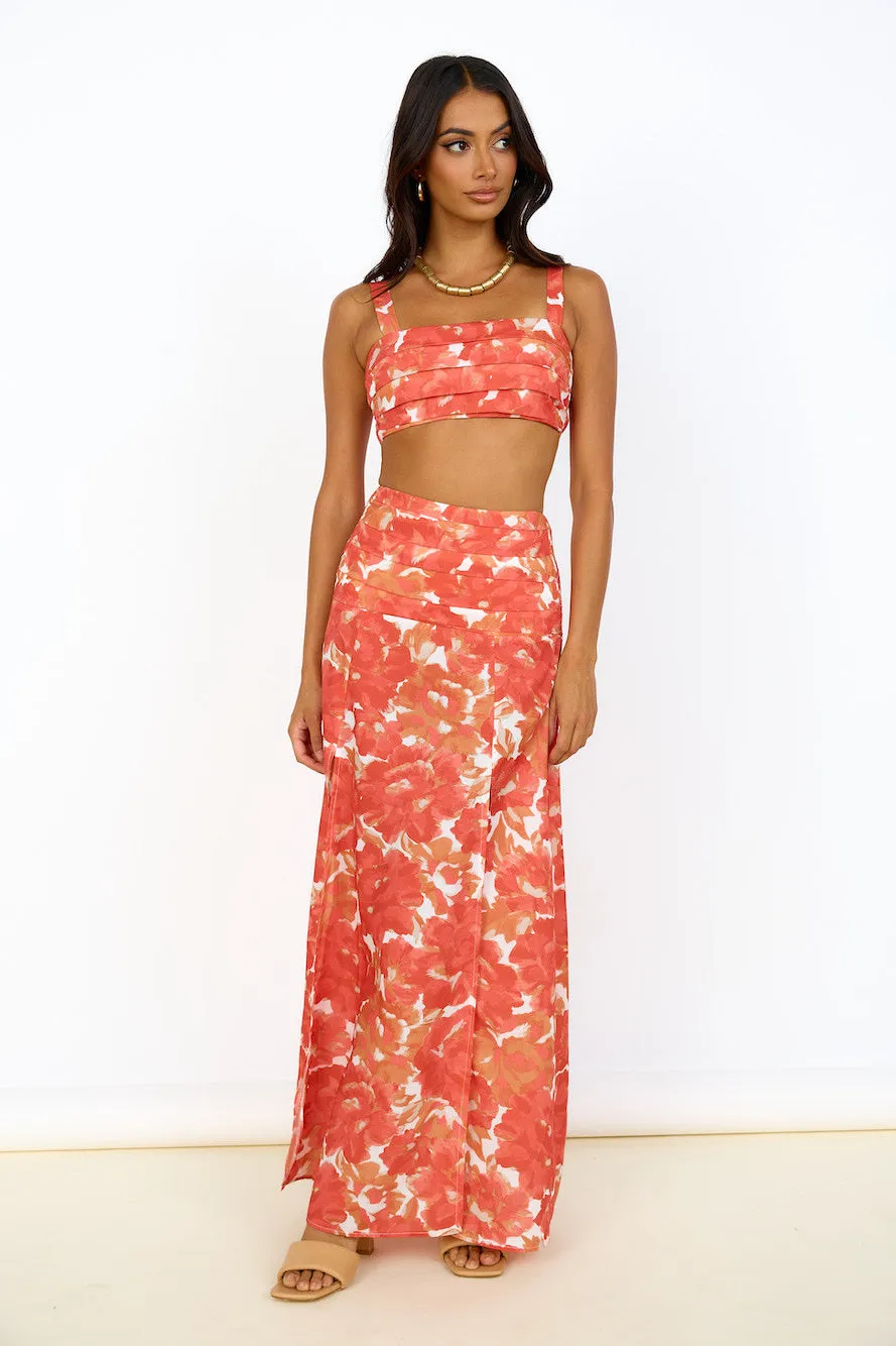 Golden Sunset Crop Top Orange sold by Fortunate One product image thumbnail 4