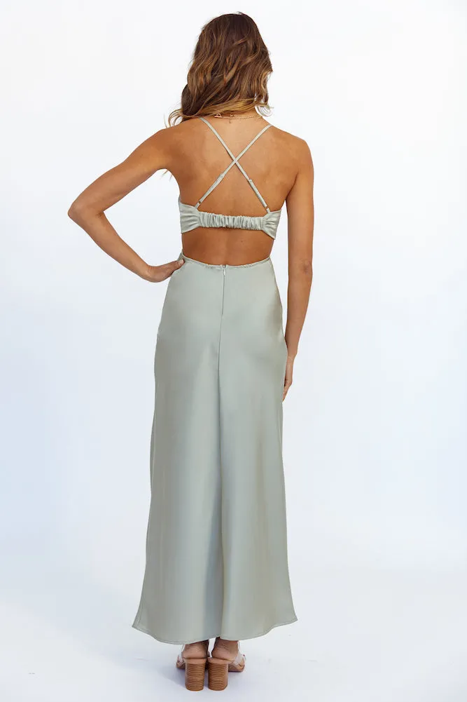 Moonshot Maxi Dress Sage sold by Fortunate One product image thumbnail 4