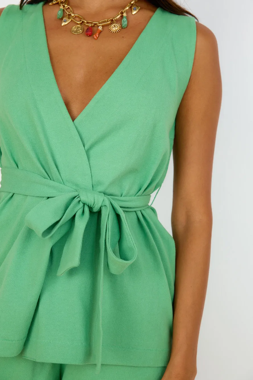 NUDE LUCY Fes Wrap Top Clover sold by Fortunate One product image thumbnail 4