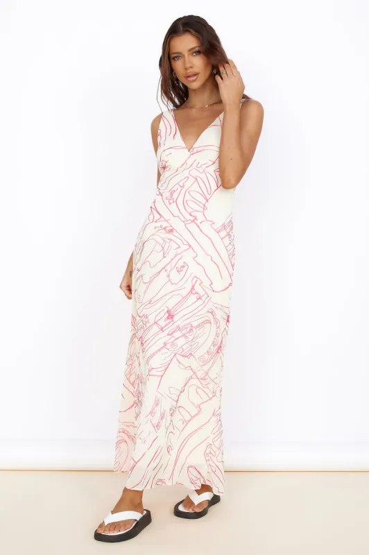 Beach Bliss Maxi Dress Pink sold by Fortunate One