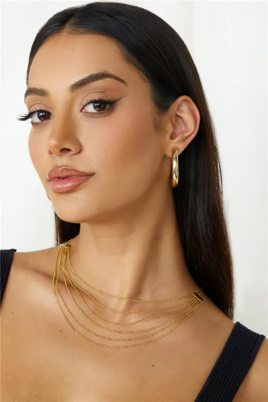 18k Gold Plated Goddess Past Necklace Gold sold by Fortunate One