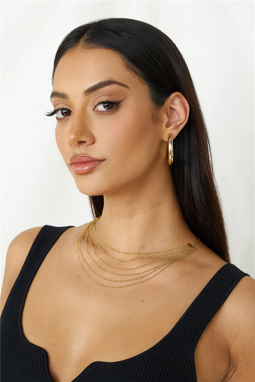 18k Gold Plated Goddess Past Necklace Gold sold by Fortunate One product image thumbnail 2