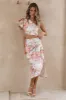 Serenity Midi Skirt Pink sold by Fortunate One