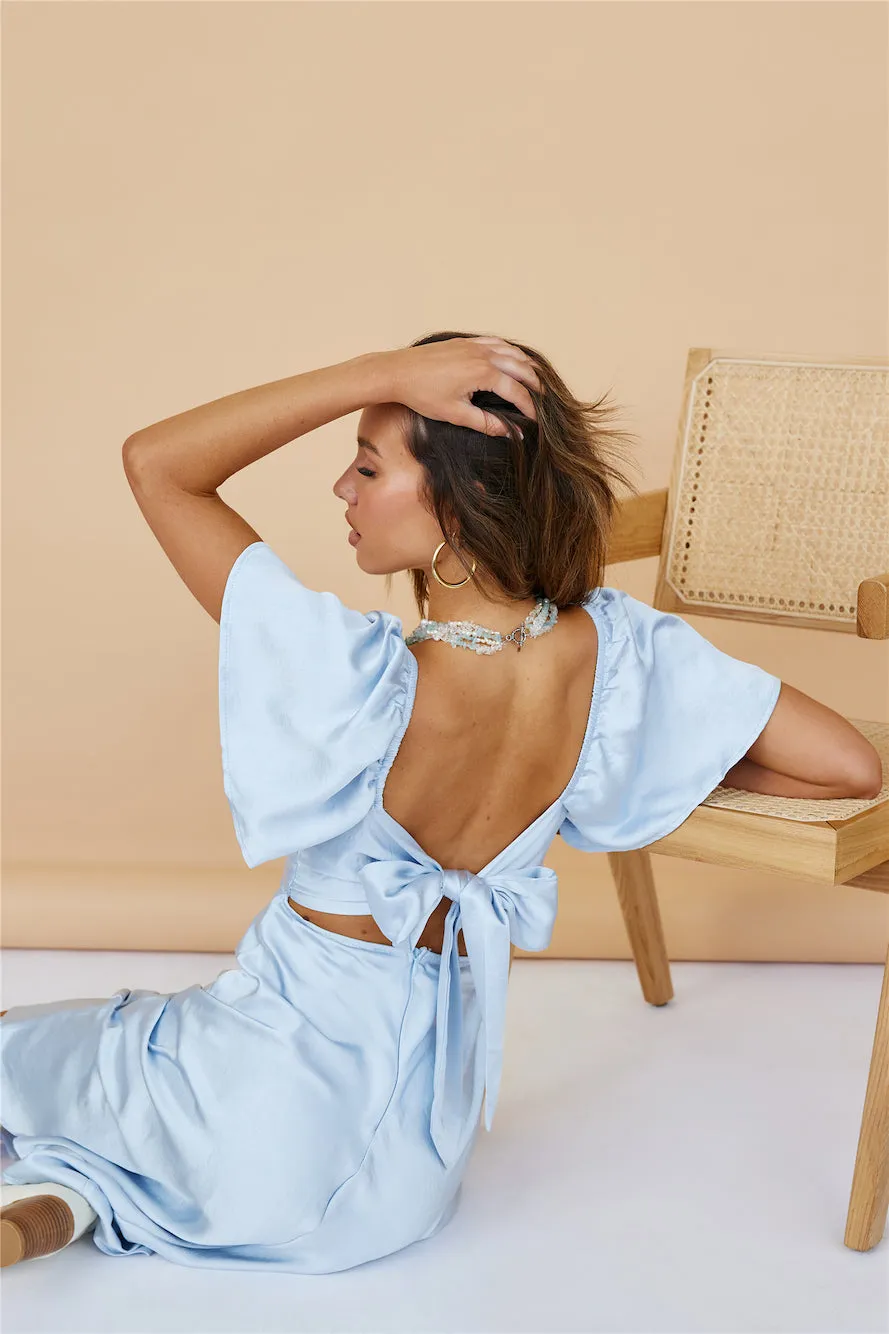 Airie Maxi Dress Steel Blue sold by Fortunate One product image thumbnail 4