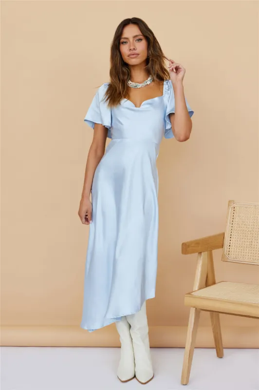 Airie Maxi Dress Steel Blue sold by Fortunate One
