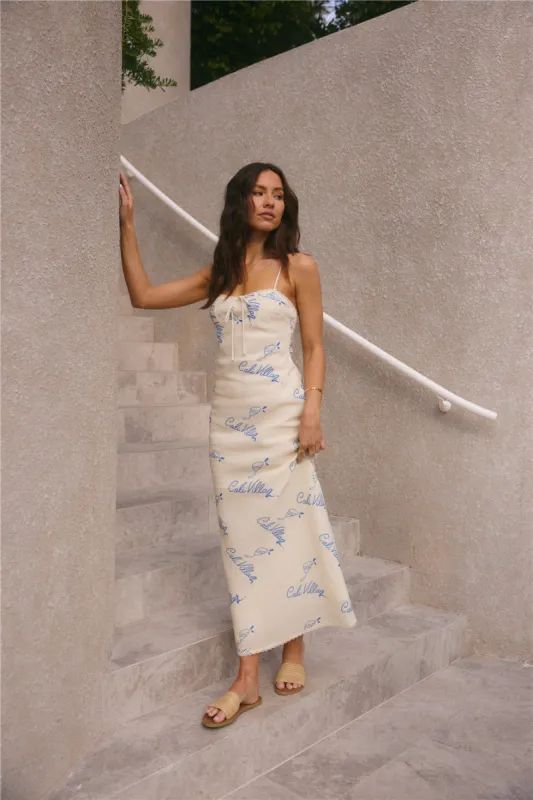 Beach Club Maxi Dress Cream sold by Fortunate One